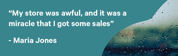 A quote of Sixads user Maria Jones