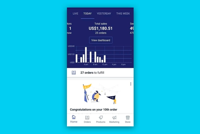 Shopify achievement 1k