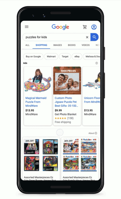 mobile shopping ad