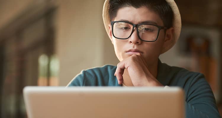 guy on computer