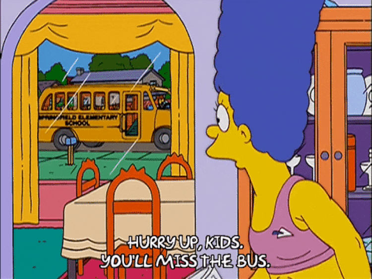 simpson's bus gif