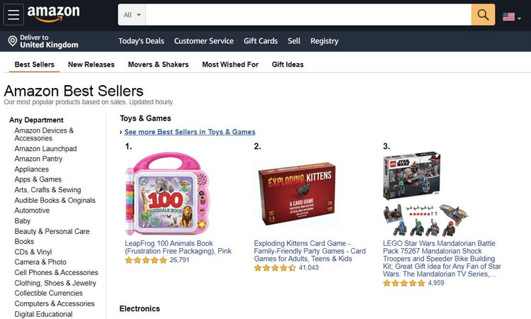 amazon best sellers