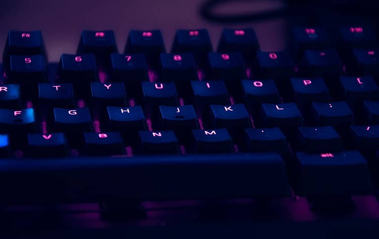 neon keyboard