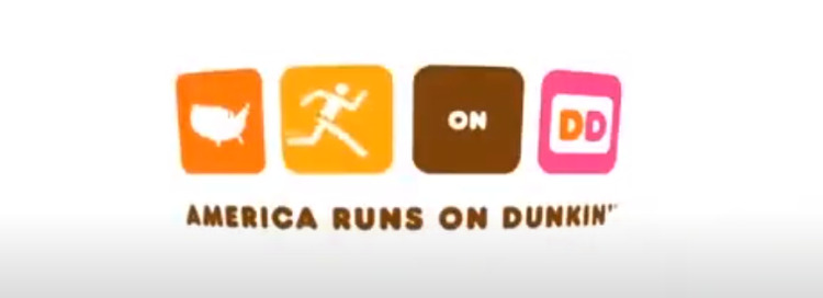 america runs on dunkin slogan