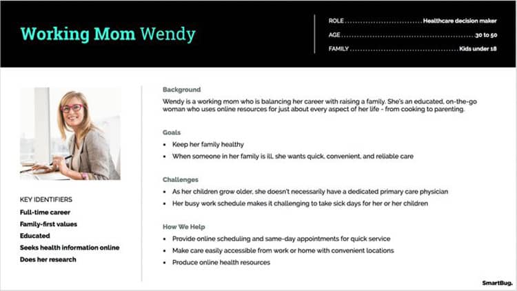 buyer persona working mom example
