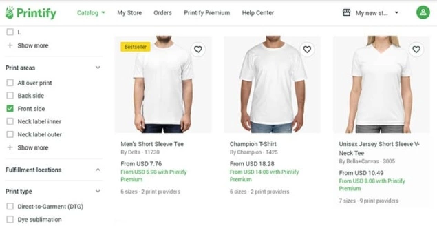 best dropshipping t shirt companies