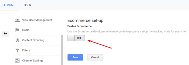 googe shopify analytics e-commerce set up step 1 