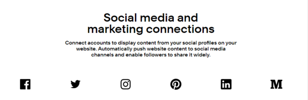 squarespace social media