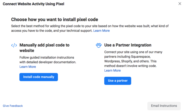 connecting facebook pixel to your shopify