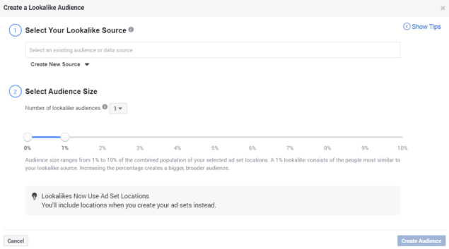 creating lookalike audiences on facebook