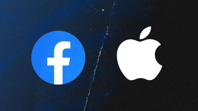 facebook and apple logos