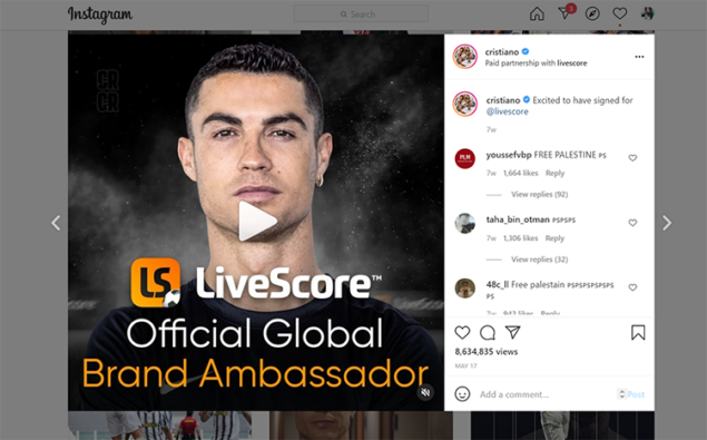 Influencer Ronaldo
