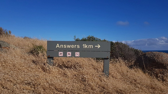 a road sign