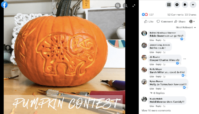 facebook contest example