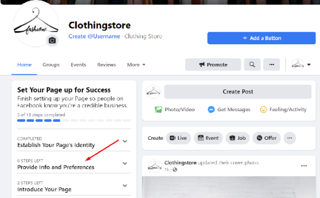 how to create facebook business page add