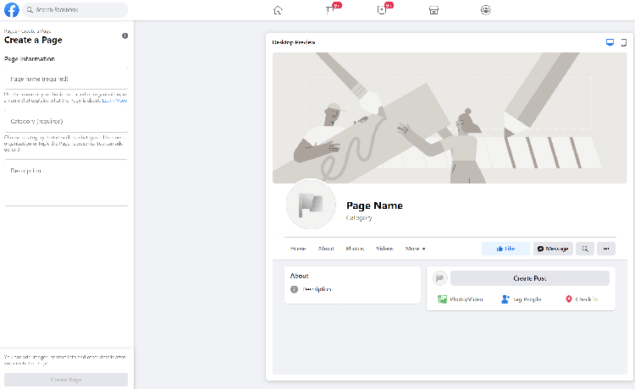 how to create facebook business page creator