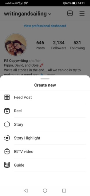 Create new feed post