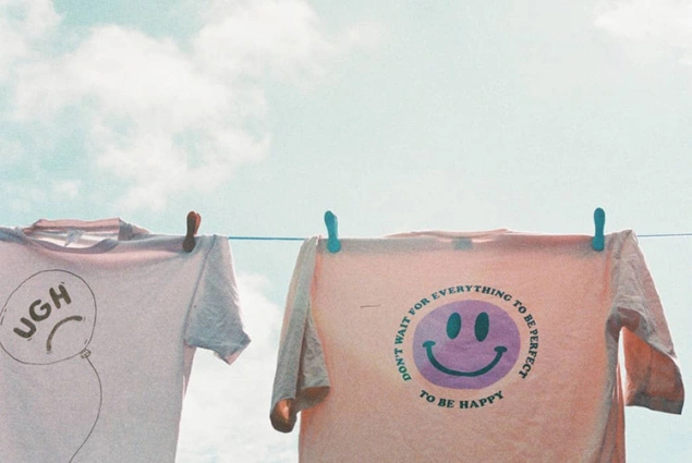 tshirts hanging